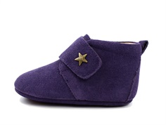 Bisgaard hjemmesko purple med stjerne